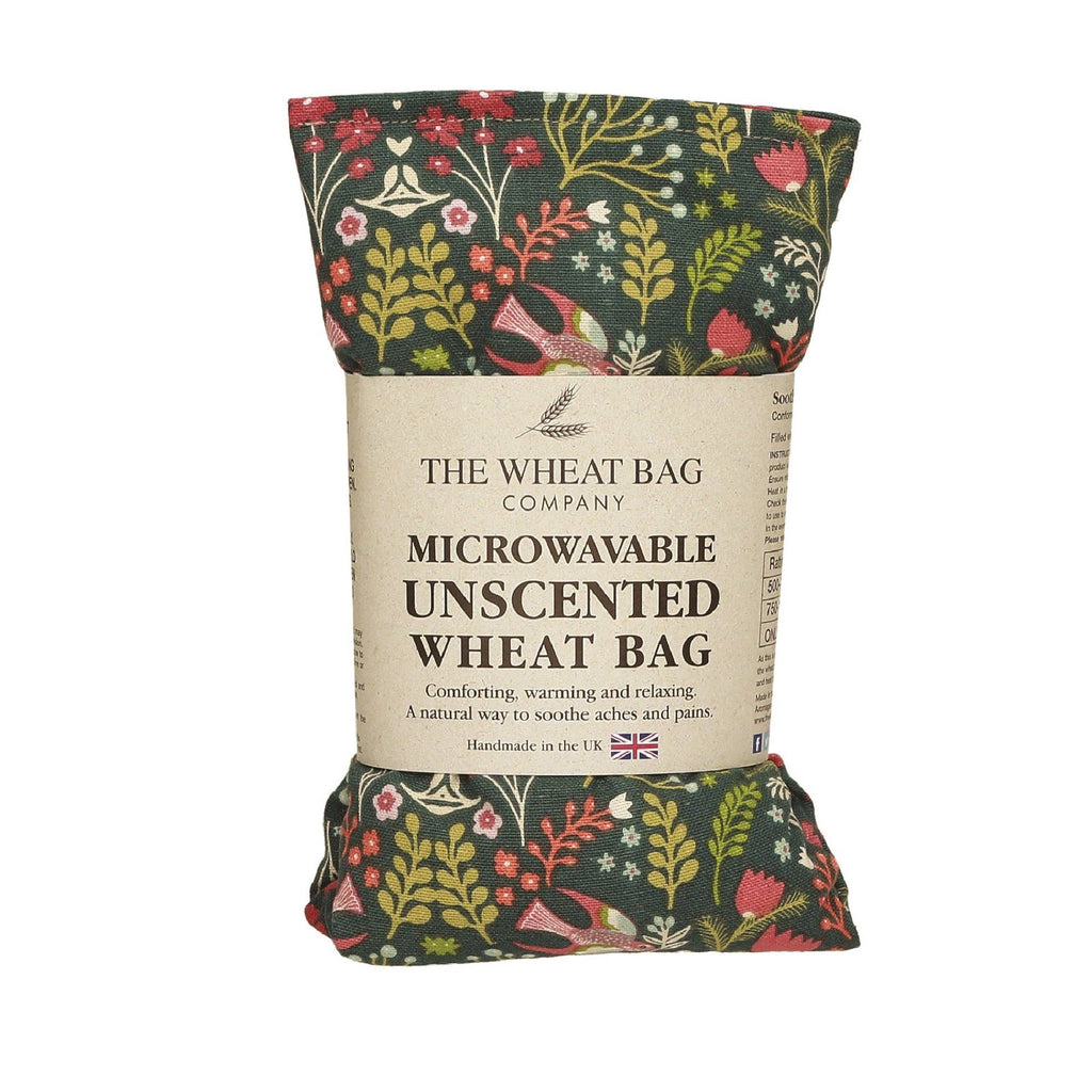 Garden Fern, Green Cotton Wheat Bag- The Wheat Bag Company