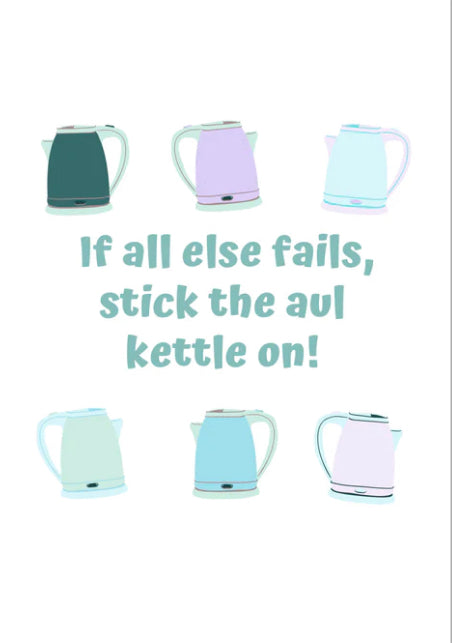 If all else fails stick the aul kettle on print from parful stuff