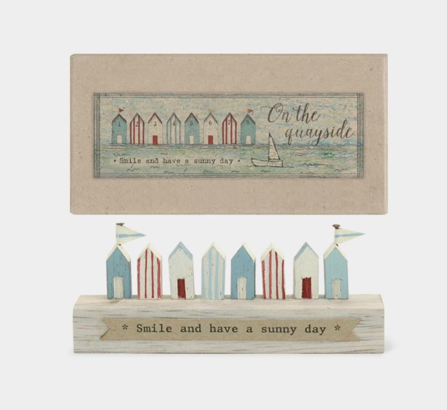 Smile and have a sunny day wooden plaque