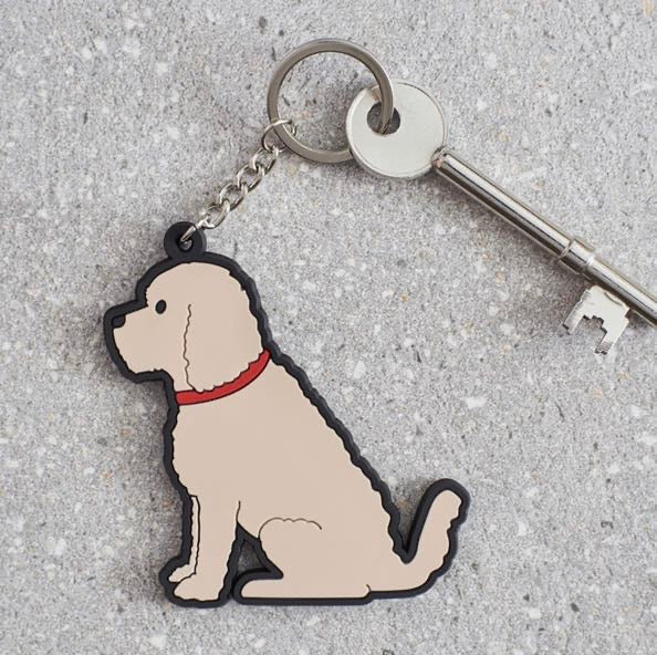Cockapoo apricot colour keyring by sweet William designs. 