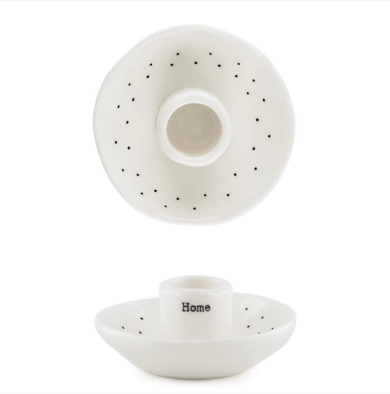 Home Porcelain Candle Holder - East Of India