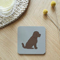 Cockapoo/labradoodle chocolate brown coaster from sweet William designs