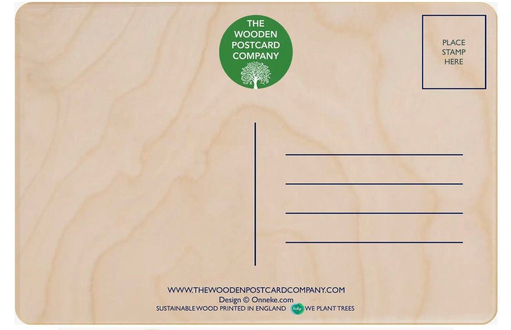 Daydreaming Seaside Wooden Postcard - The Wooden Postcard Company