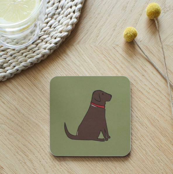 Chocolate Labrador Coaster