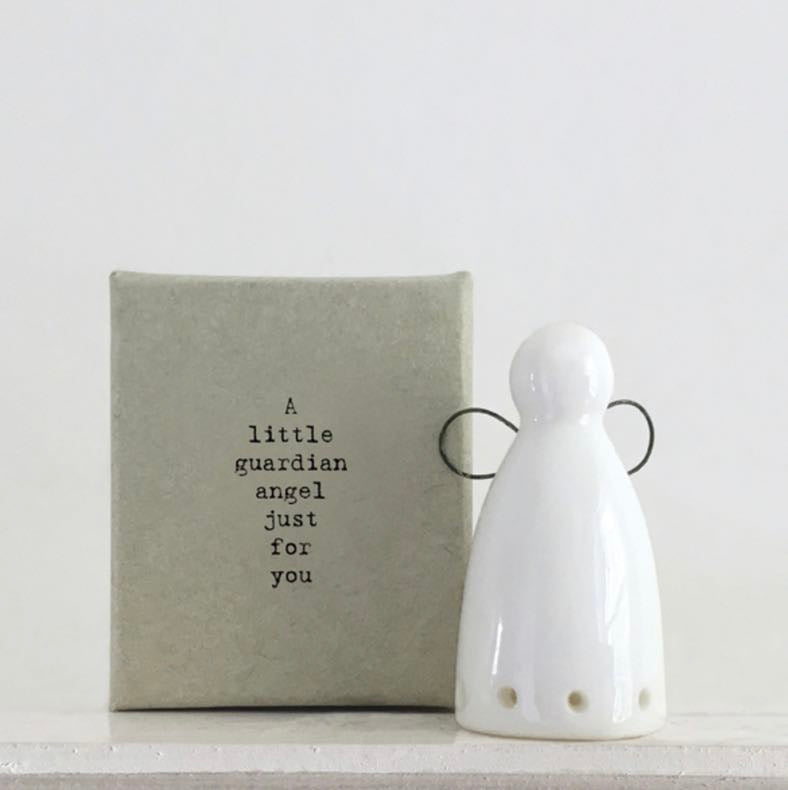 Porcelain Guardian Angel For A Special Friend - East Of India