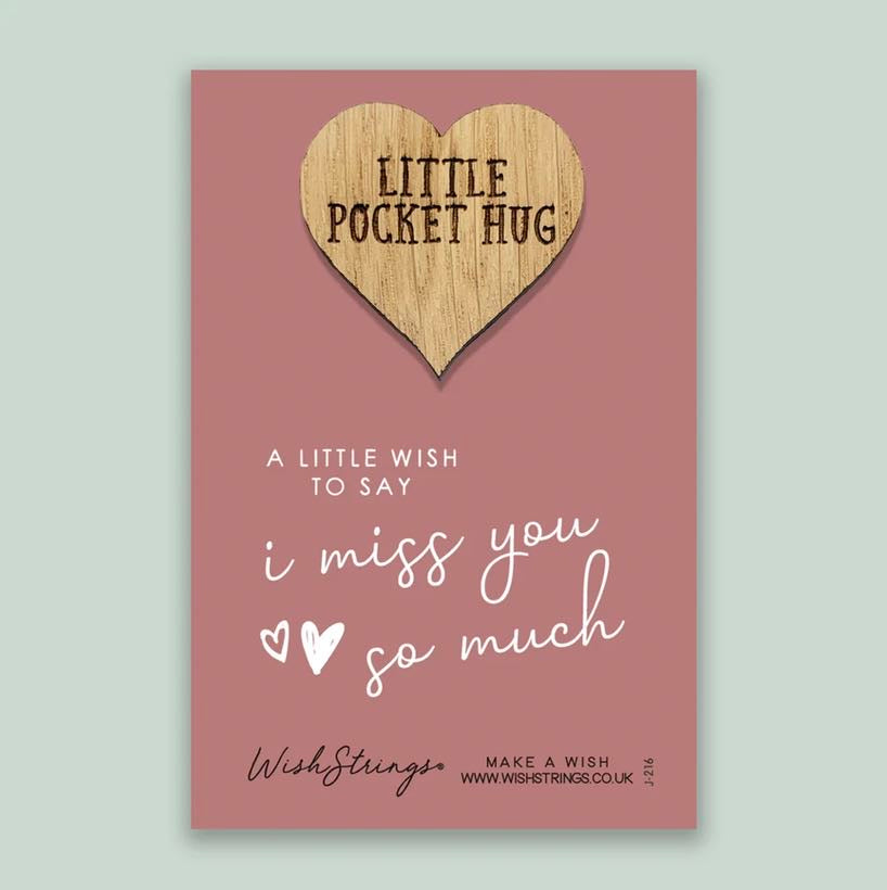 I Miss You - Pocket Hug Keepsake Token - Wishstrings