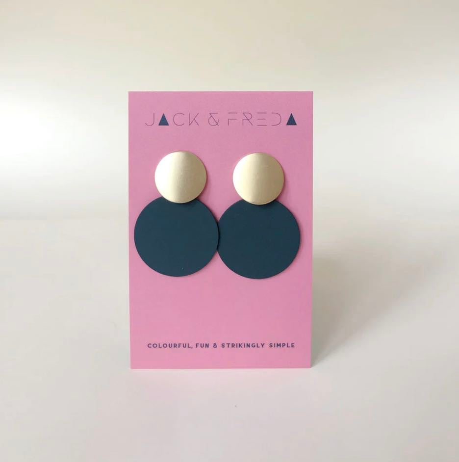 Retro Statement Earrings - Various Colours - Jack & Freda