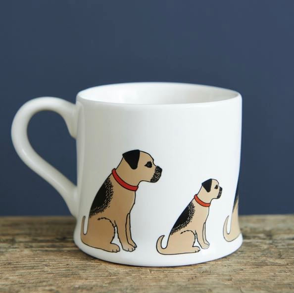 Border terrier dog mug