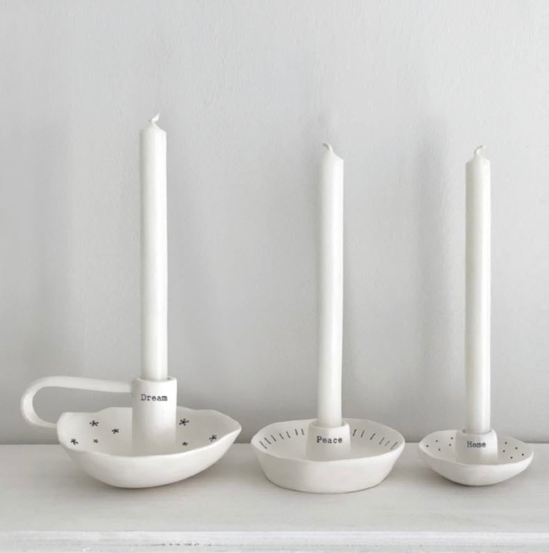 Home Porcelain Candle Holder - East Of India