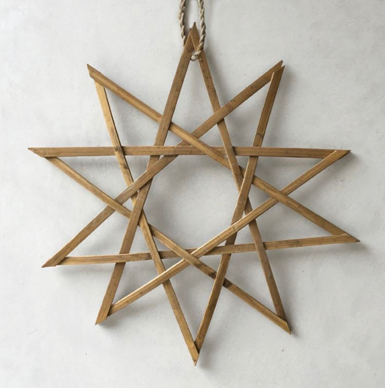 Bamboo Woven Star Decoration - East of India