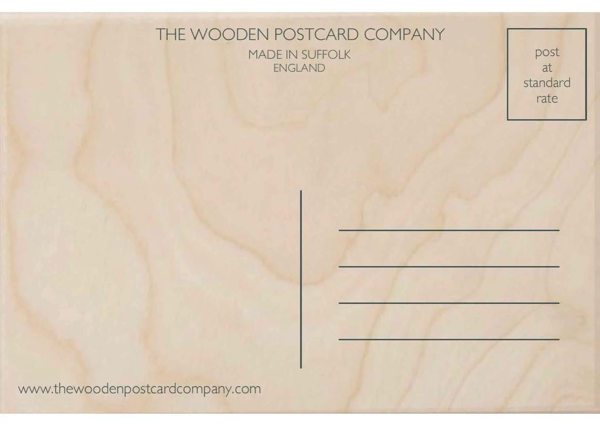 Starling Murmuration Wooden Postcard - The Wooden Postcard Company