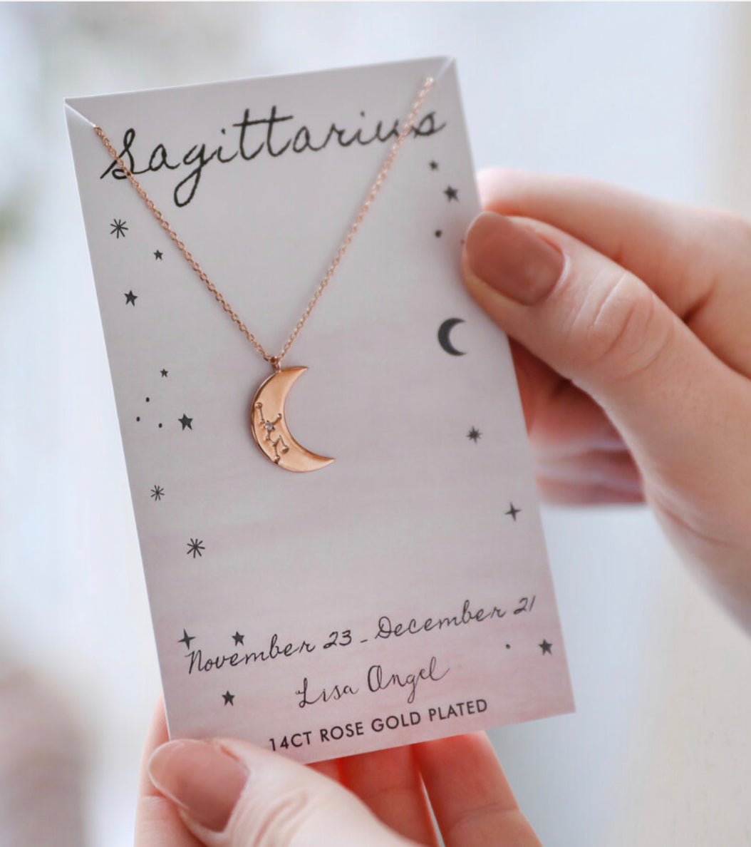 Sagittarius Rose gold necklace