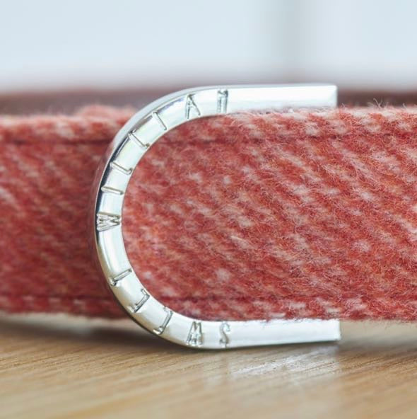 Tweed Dog Collar - Orange
