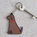 Chocolate Labrador Keyring - Sweet William