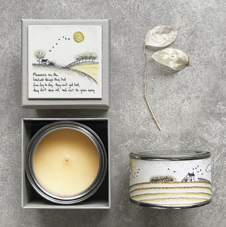 'Memories Are The Loveliest' Boxed Candle - East of India