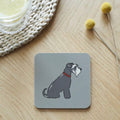 Schnauzer coaster in grey from sweet William designs


