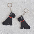 Black Schnauzer Keyring - Sweet William