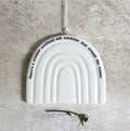 Rainbows & Sunshine’ porcelain hanger - East Of India