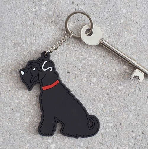 Black Schnauzer Keyring - Sweet William