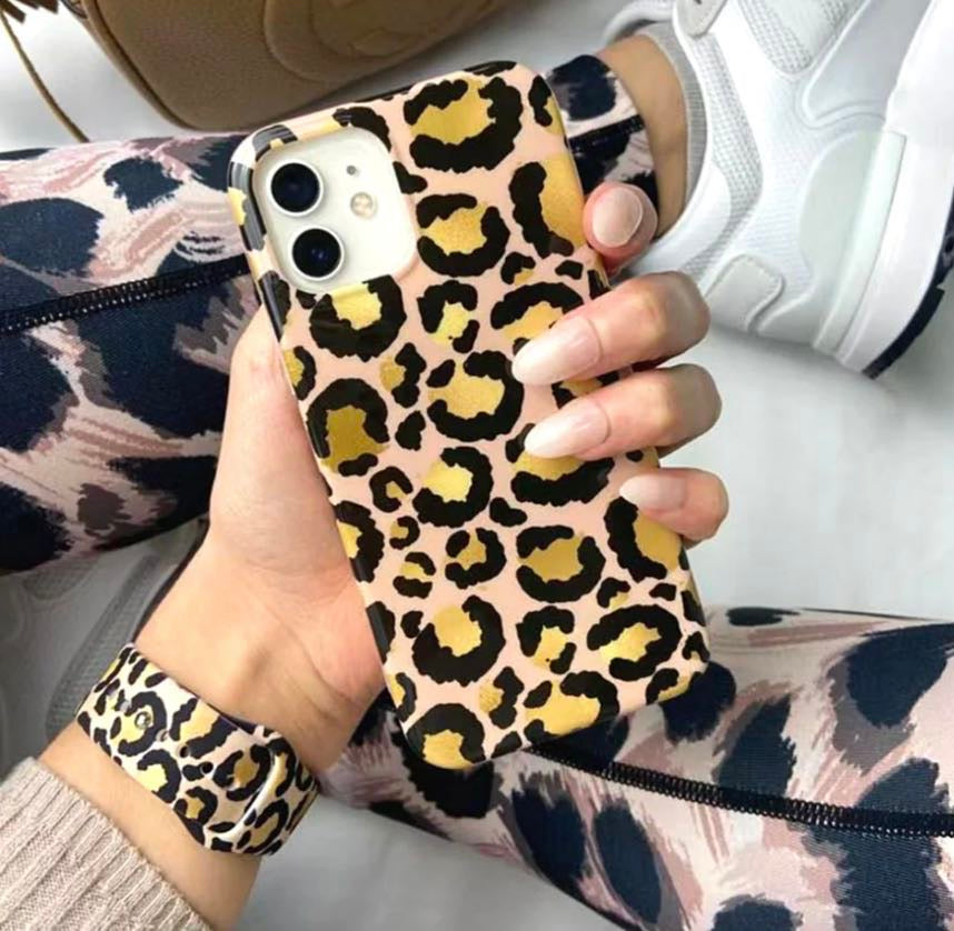 Gold Leopard Phone Case - Coconut Lane