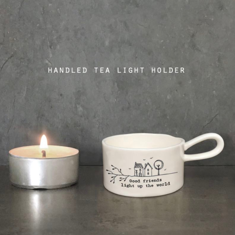 Good Friends Handled Tea Light Holder - East Of India