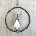 Christmas tree hanging wire wreath decoration east of india