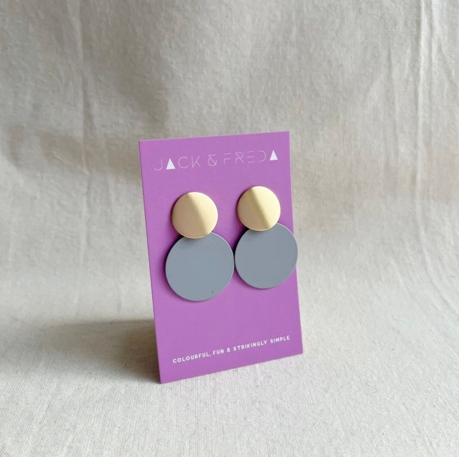 Retro Statement Earrings - Various Colours - Jack & Freda