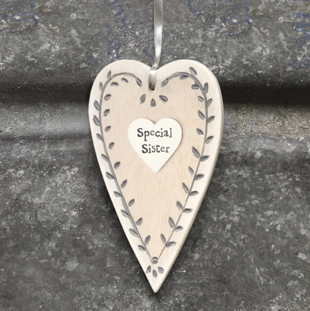Special Sister Cream Leaf Heart - East Of India