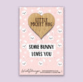 Some bunny loves you little pocket hug
