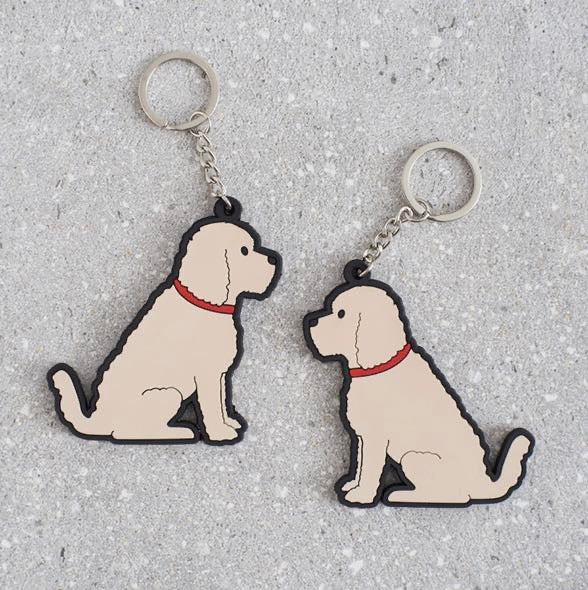 Cockapoo (Apricot) Keyring - Sweet William
