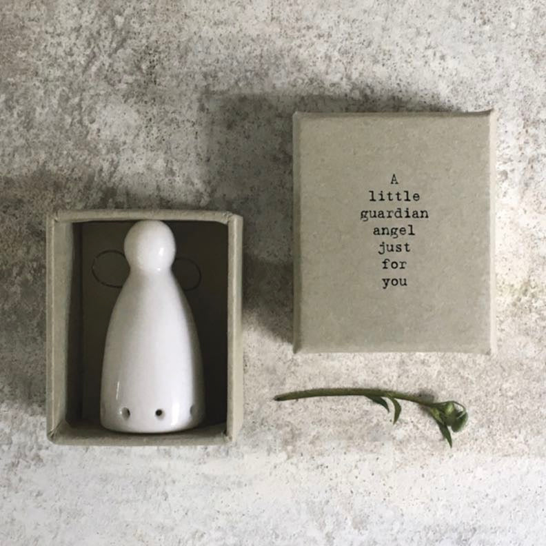 Porcelain Guardian Angel For A Special Friend - East Of India