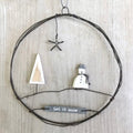 Let it snow wire hanging wreath decoration east of india