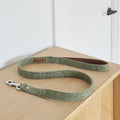 Tweed Dog Lead  - Green