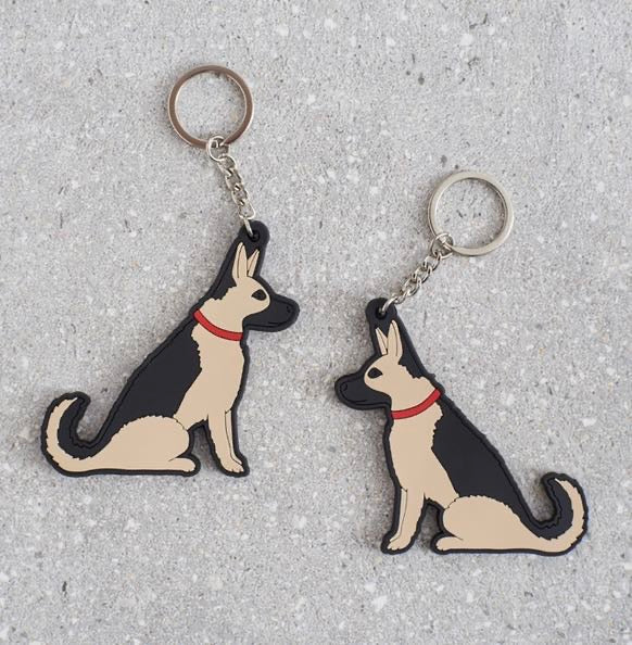 German Shepherd Keyring - Sweet William