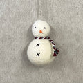 Felt hanging snowman Christmas decoration from east of india