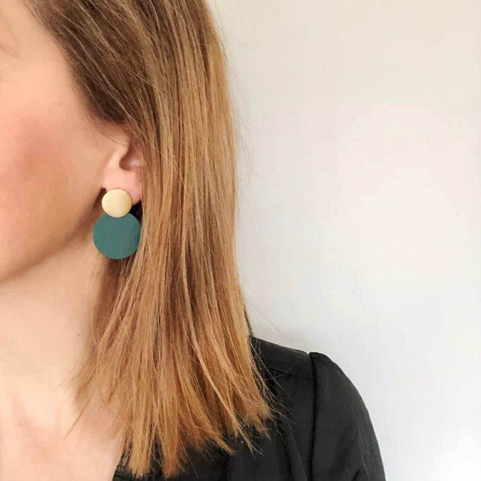 Retro Statement Earrings - Various Colours - Jack & Freda