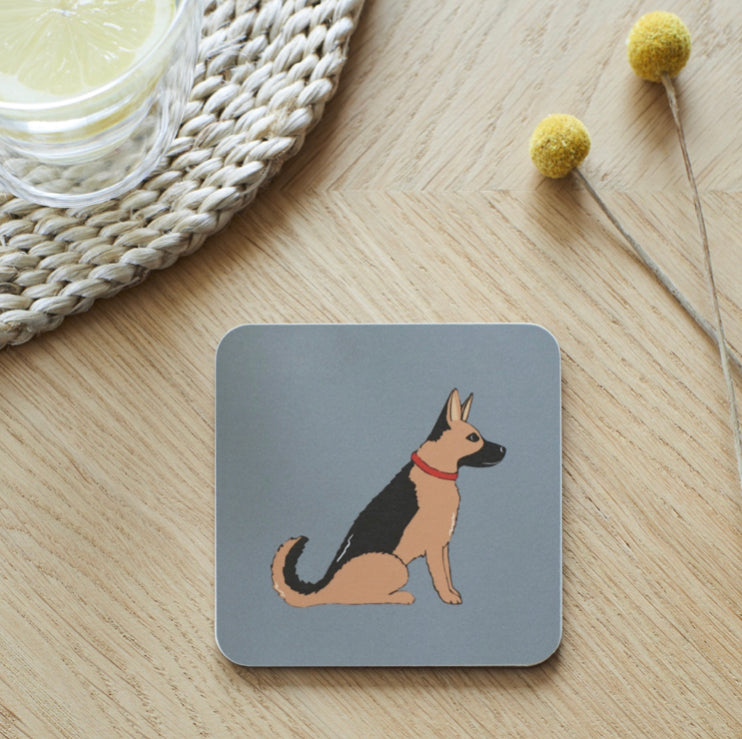 German shepherd coaster by sweet William designs 