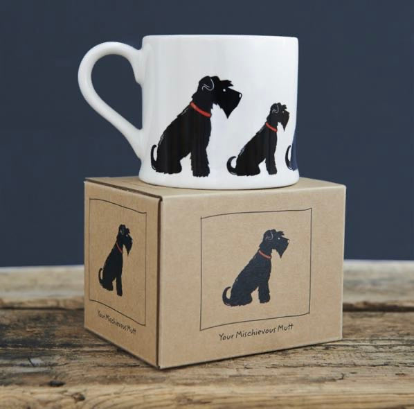 Black Schnauzer Mug - Sweet William Design