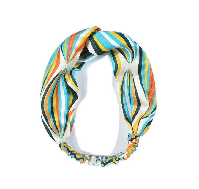 Striped soft hairband