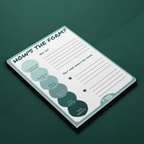 How’s The Form Notepad (A6) - Parful Stuff