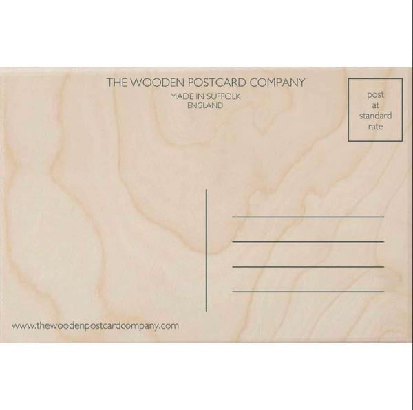 Border Collie Wooden Postcard - The Wooden Postcard Company
