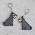 Grey Schnauzer Keyring - Sweet William
