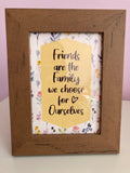 A6 Brown Framed Friends Print