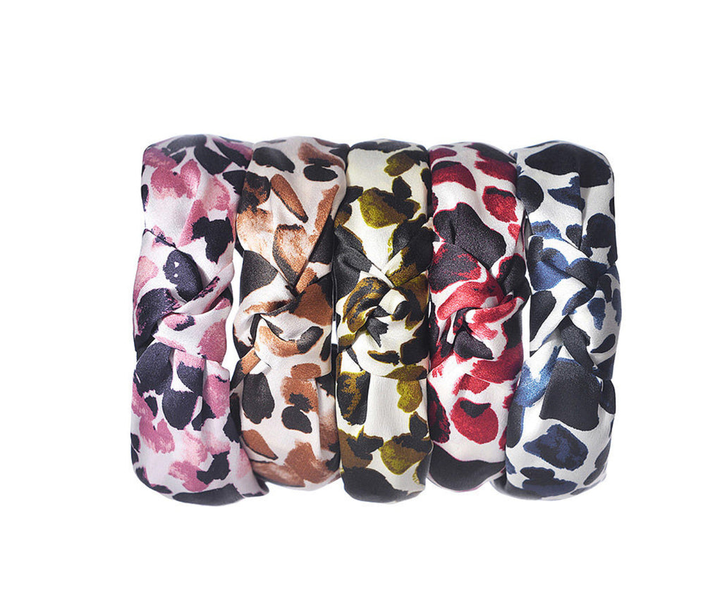 Abstract Dots Headband - Red