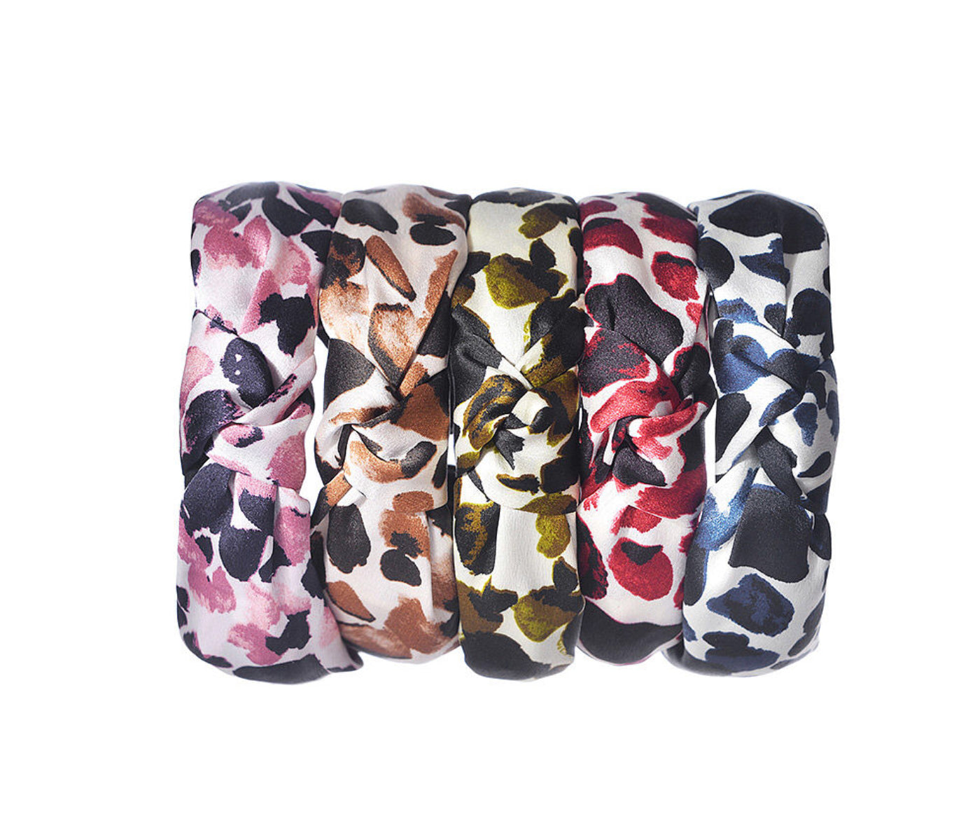 Abstract Dots Headband - Red