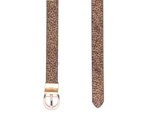 Animal Spot Faux Fur Belt