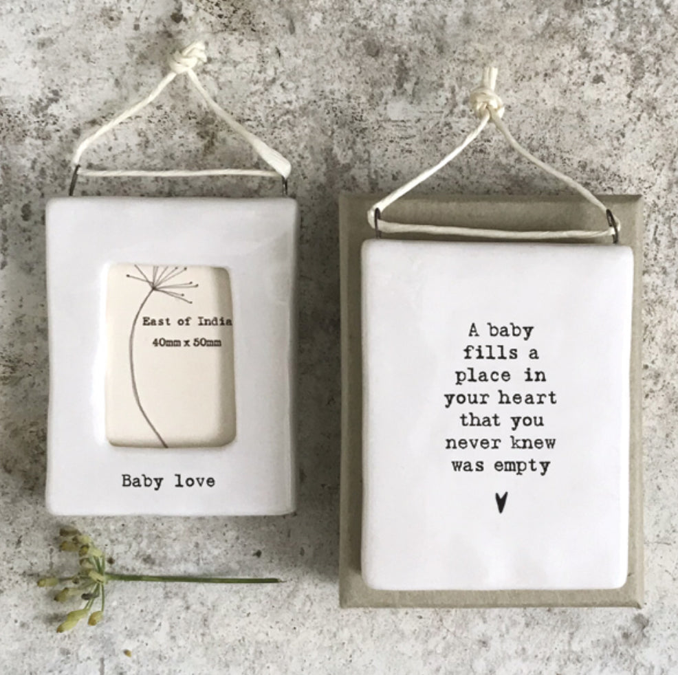 Bay love porcelain mini frame east of india range