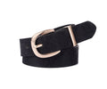 Black Faux Snakeskin Belt