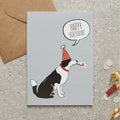 Border Collie Birthday Card