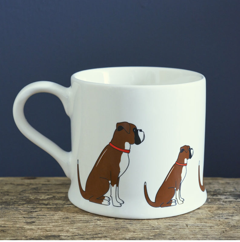 Boxer dog mug